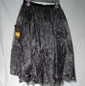 NWT Beautiful full bodied lace skirt lined